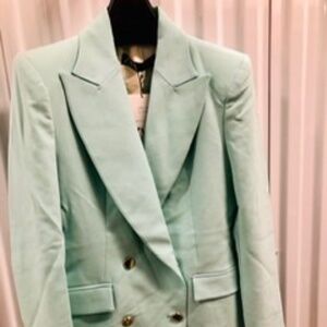 ZARA Double Breasted Blazer/Pants Suit, M, NWT